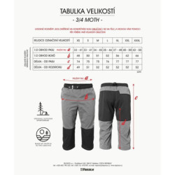 Kalhoty 3/4 MOTH unisex K249/U374 zelená